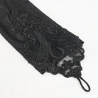 DEVIL FASHION Women's Gothic Strappy Plunging Floral Embroidered Dress