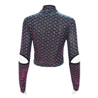 DEVIL FASHION Women's Grunge Scaly Printed Shirt