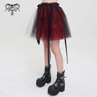 DEVIL FASHION Women's Lolita Strappy Layered Mesh Skirt