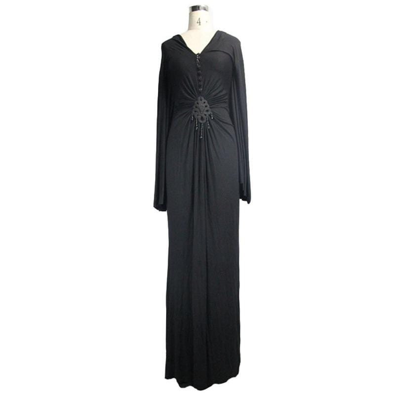 DEVIL FASHION Women's Long Goth Gown