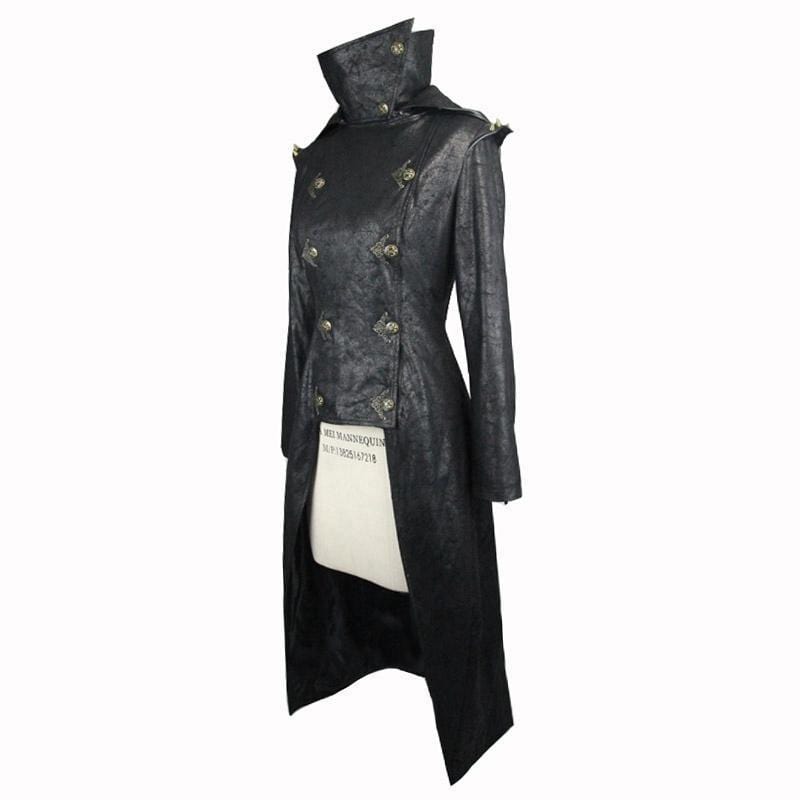 DEVIL FASHION Women's Medieval style Military Overcoat