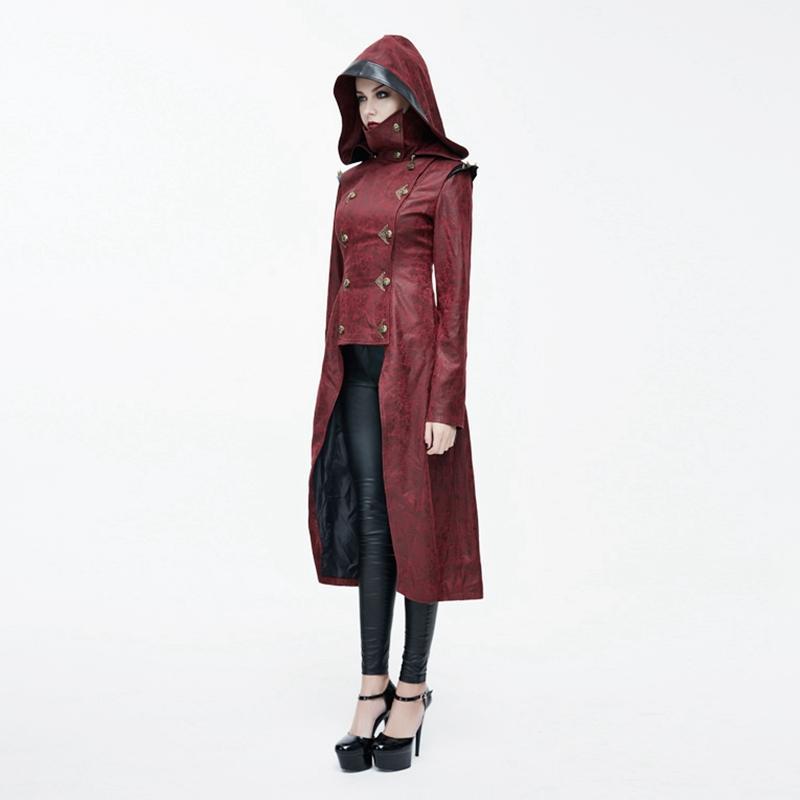 DEVIL FASHION Women's Medieval style Military Overcoat