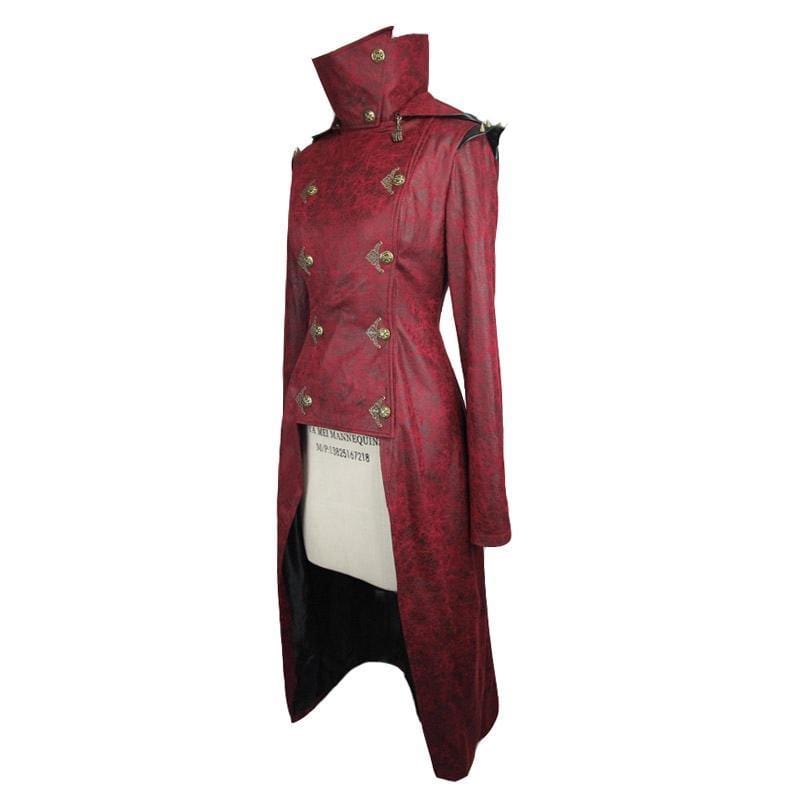 DEVIL FASHION Women's Medieval style Military Overcoat