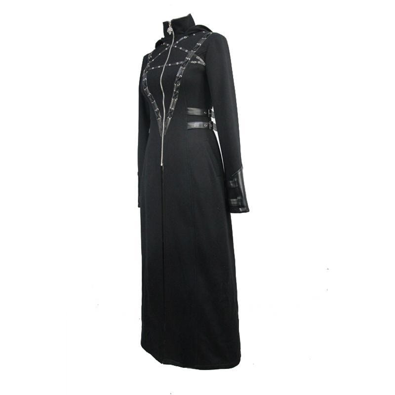 DEVIL FASHION Women's Military Style Goth Coat