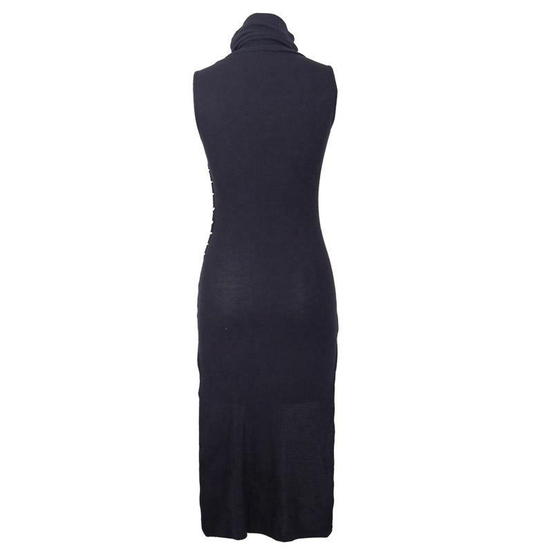 Women's Punk Asymmetric Safety Pin Sheath Dress