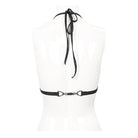 Women's Punk Black Triangle Halterneck Bikini Top