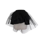DEVIL FASHION Women's Punk Mini Skirt With Net