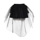 DEVIL FASHION Women's Punk Mini Skirt With Net