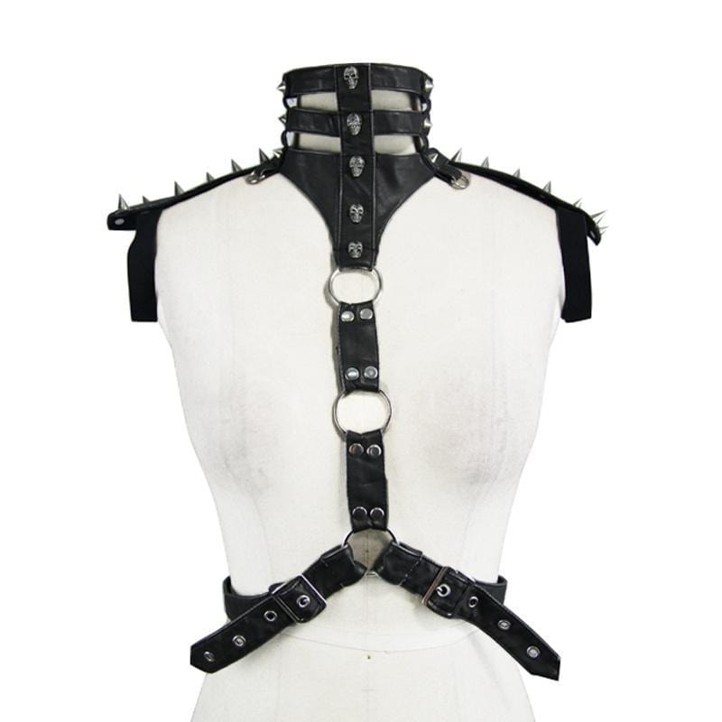 DEVIL FASHION Women's Punk Shoulder & Neck Brace