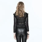 DEVIL FASHION Women's Punk Shoulder & Neck Brace With Gold Skulls