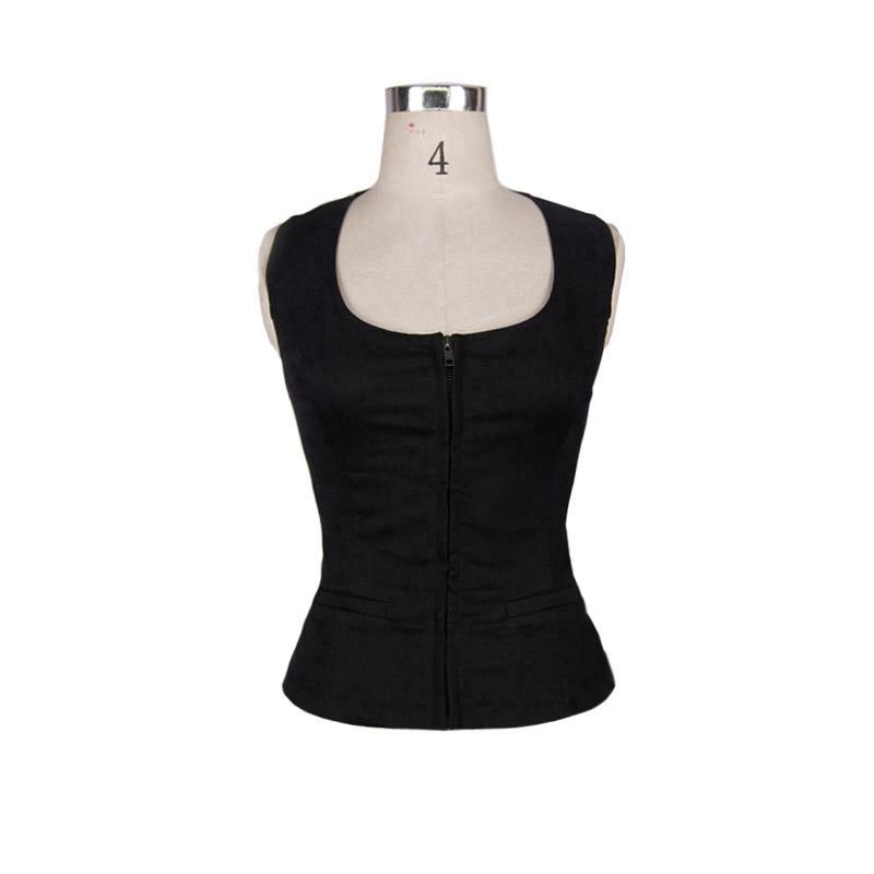 Women's Punk Vest With Two Pocket