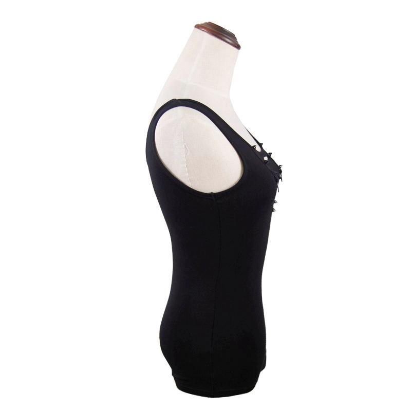 Women's Ripped Detail Punk Vest