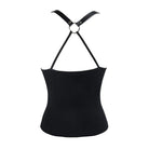 DEVIL FASHION Women's Short Strappy Punk Top