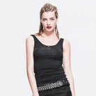 DEVIL FASHION Women's Sleeveless Punk Top