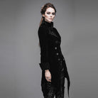 DEVIL FASHION Women's Three Button Vintage Goth Coat