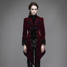 DEVIL FASHION Women's Three Button Vintage Goth Coat
