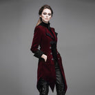 DEVIL FASHION Women's Three Button Vintage Goth Coat