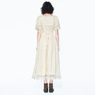 DEVIL FASHION Women's Vintage Goth Short Sleeved Dress