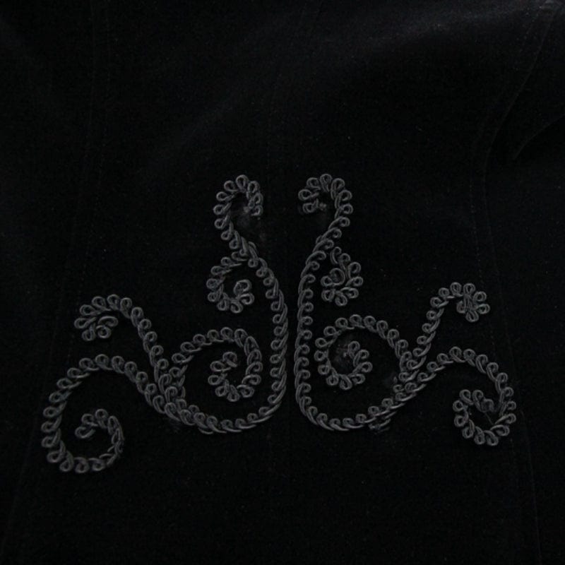 DEVIL FASHION Women's Vintage Goth Tailcoat With Large Buttons