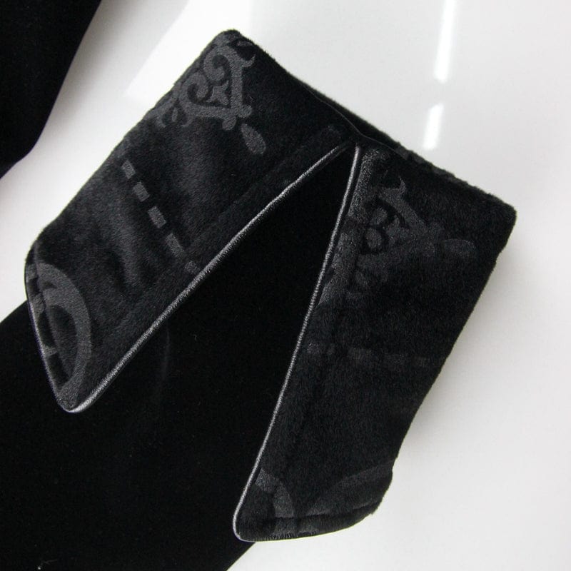 DEVIL FASHION Women's Vintage Goth Tailcoat With Large Buttons