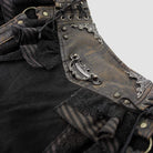 Women's Vintage Lace-up Sashes Ruffles Layered Skirts