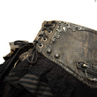 Women's Vintage Lace-up Sashes Ruffles Layered Skirts