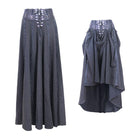 Women's Vintage Umbrella Skirt With Leather Waistband
