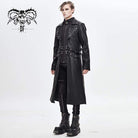 Men's Faux Leather Rings Belts Coats