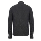 Men's Punk Mesh Applique Harness Denim Shirts