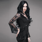 EVA LADY Women's Asymmetric Scoop neck Punk Top