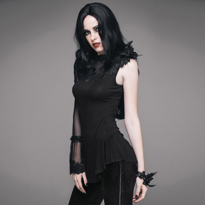 Women's Goth One Sleeve Top