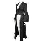 EVA LADY Women's Gothic Flared Sleeved Beaded Long Coat