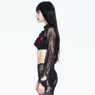 Women's Gothic Lace Full Sleeve Top