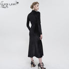 EVA LADY Women's Gothic Mesh Splice Beaded Split Dress