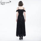 EVA LADY Women's Gothic Off Shoulder Side Slit Floral Lace Maxi Dress