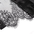 EVA LADY Women's Gothic Puff Sleeved Lace Shirt with Bow Tie