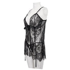 EVA LADY Women's Gothic Romantic Lace Babydoll Set