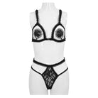 EVA LADY Women's Gothic Sexy Lace Bra lingerie Set