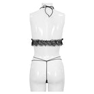 EVA LADY Women's Gothic Sexy Lace Bra Lingerie Set