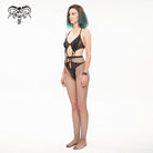 EVA LADY Women's Gothic Sheer Mesh Sexy Lingerie
