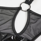 EVA LADY Women's Gothic Sheer Mesh Sexy Lingerie