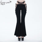 EVA LADY Women's Gothic Side Lacing-up Bell-bottoms