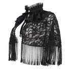 EVA LADY Women's Gothic Stand Collar Tassels Lace Cape