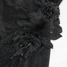 EVA LADY Women's Gothic Strappy Lace Splice Flared Pants