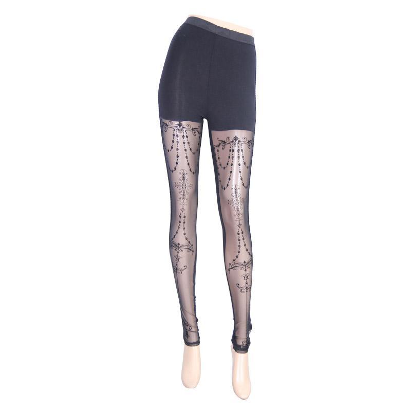 Women's Lacey Goth Punk Leggings