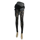 Women's Leather & Lace Punk Leggings