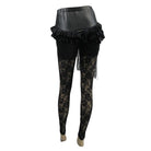 Women's Leather & Lace Punk Leggings