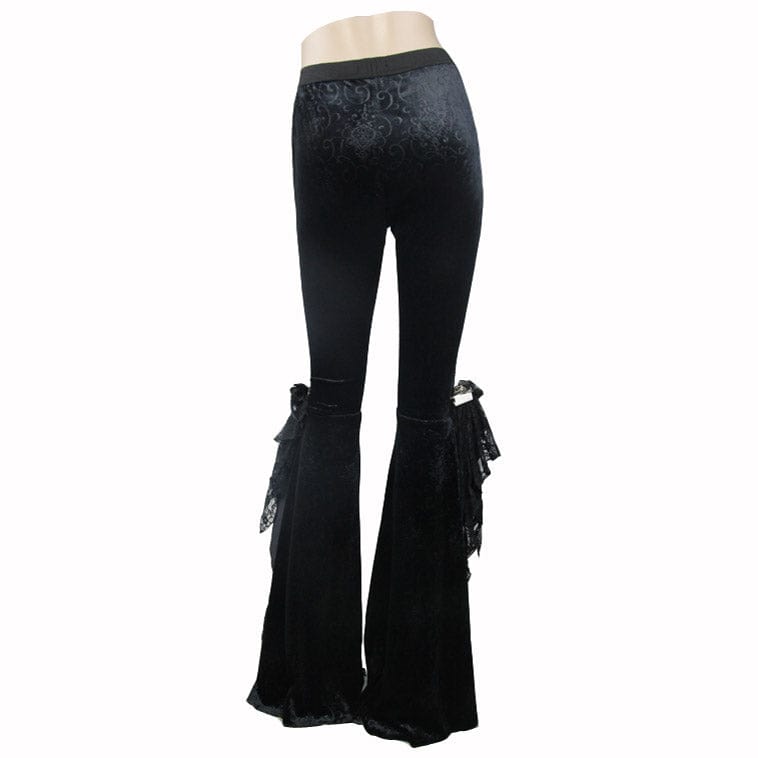 EVA LADY Women's Stylish Punk Flared Trousers