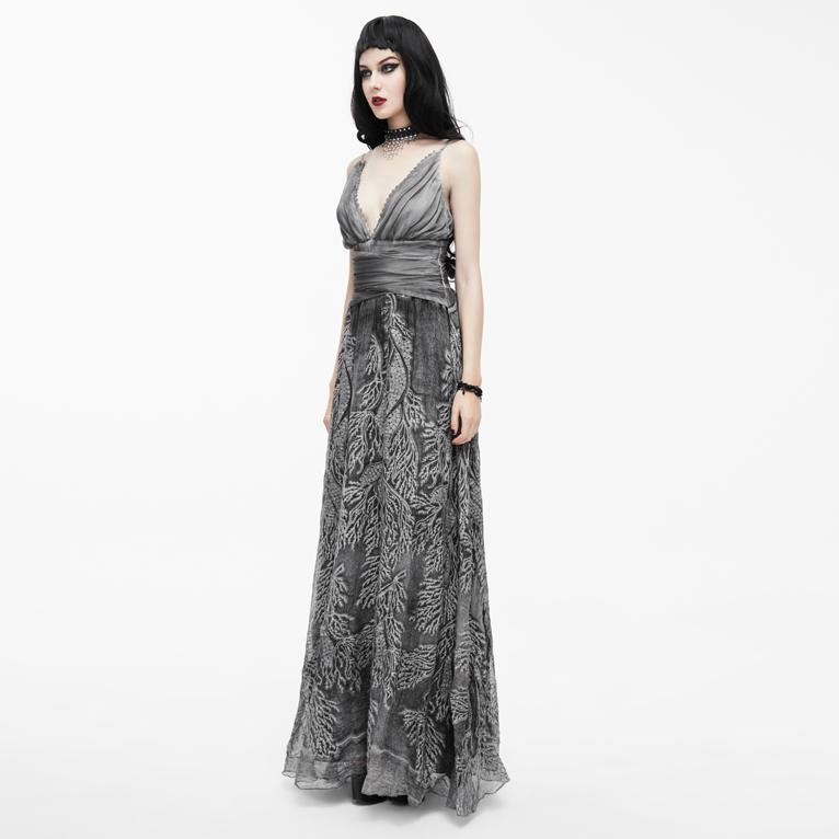 Women's tunning Gothic Embroidered Gown