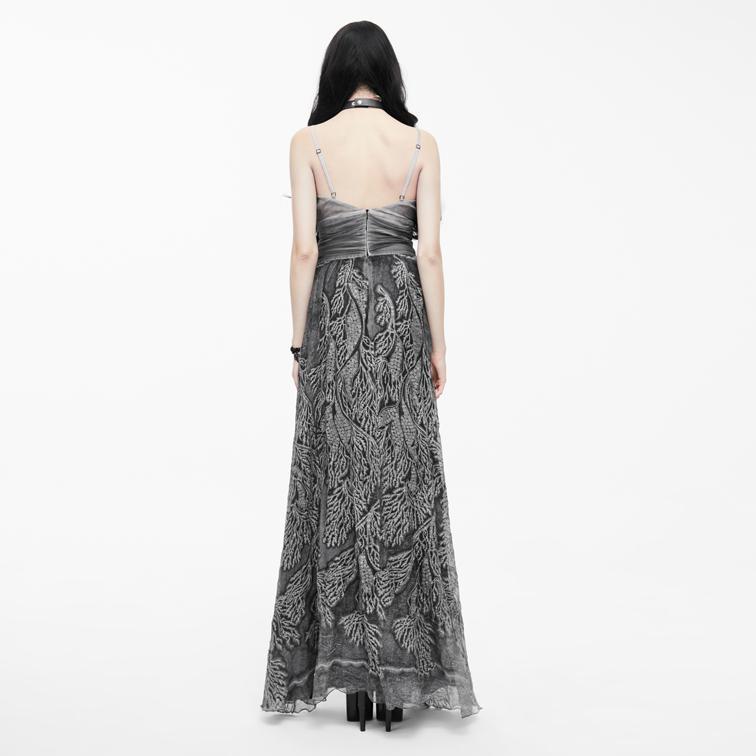 Women's tunning Gothic Embroidered Gown